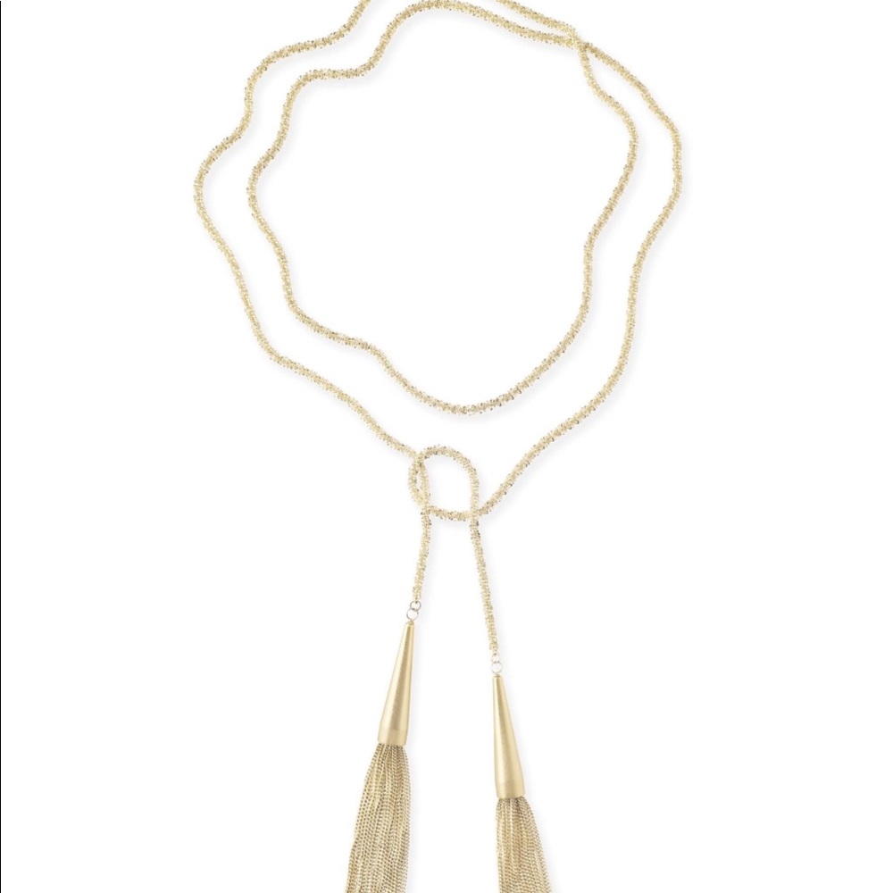 Kendra Scott gold phara necklace